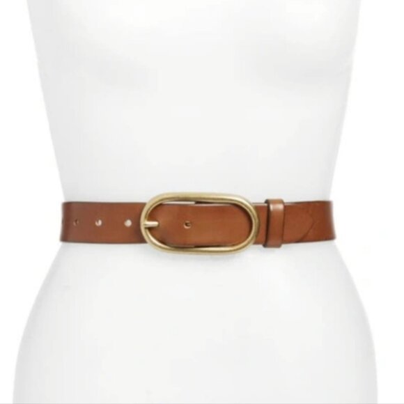 Treasure & Bond Pink and Gold Belt Accessory Richly Dyed Leather Size Small - Picture 10 of 10